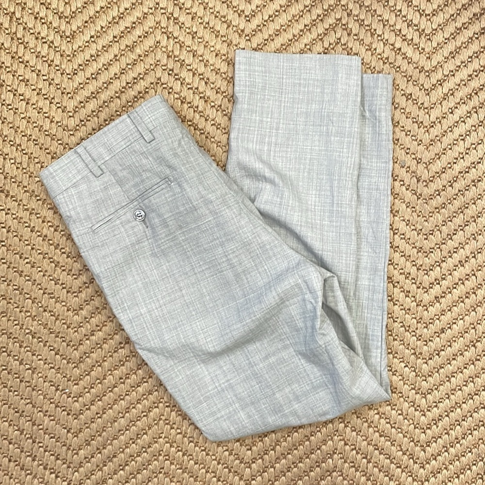 Vitale Barberis Canonico - Pure Wool Straight Legged Trousers - Grey - 46